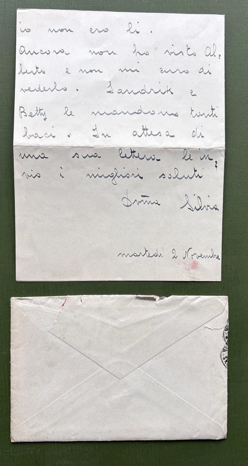 Russian Imperial Family Letter To Princess Andrew of Russia From Her Servant