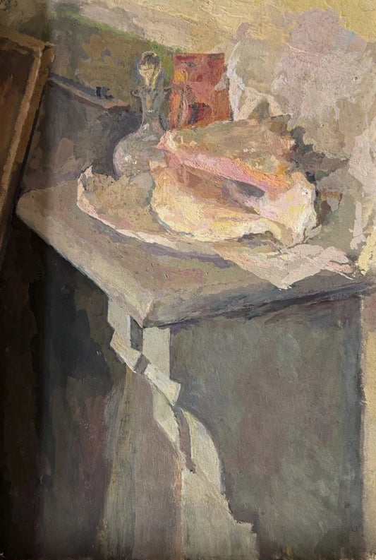 Antique  Still Life Oil Painting