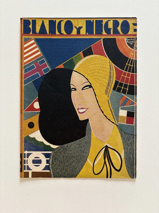 Antique Art Deco Travel Cover by Emilio Ferrer – Blanco y Negro Magazine