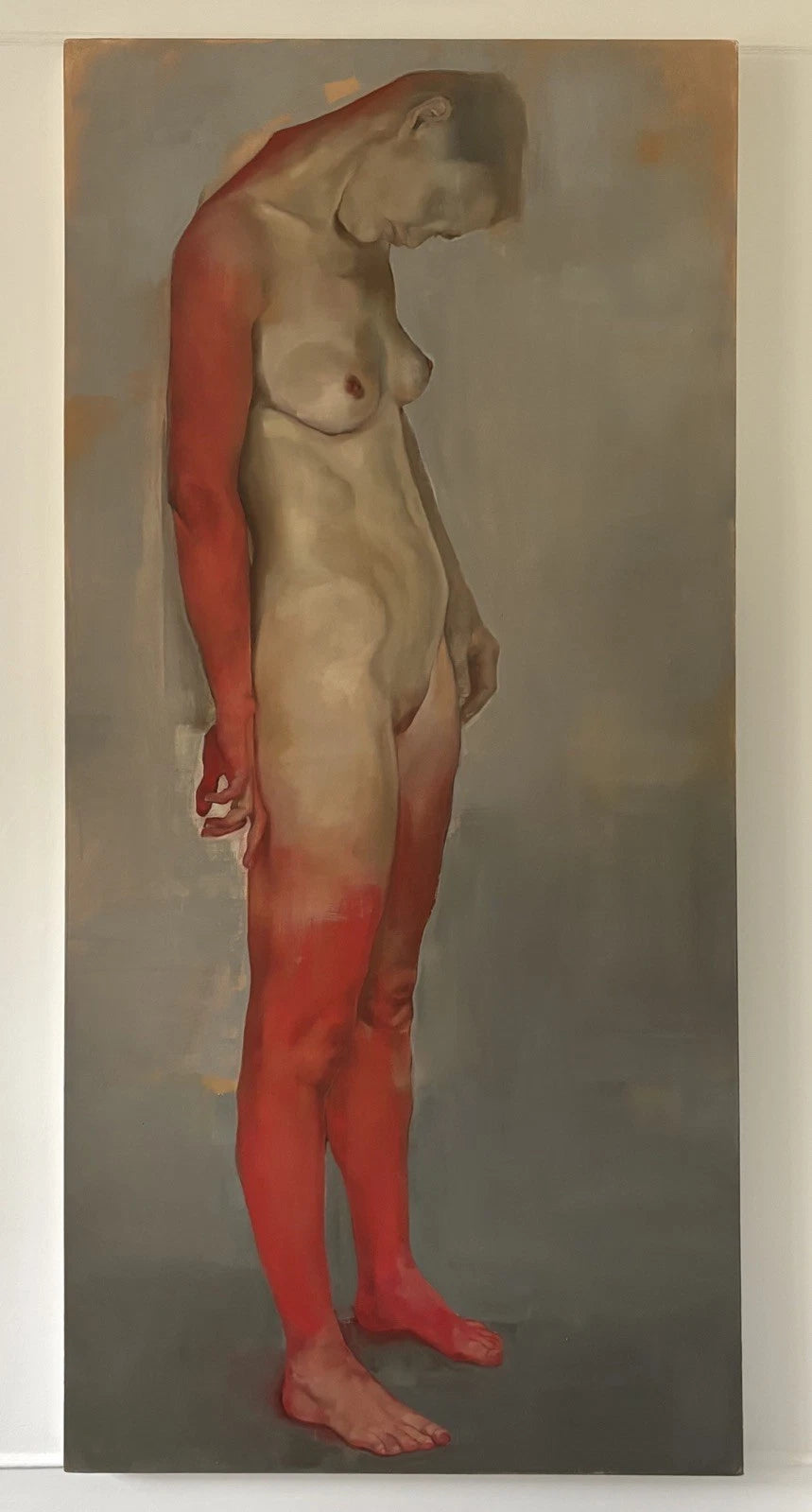 MK Thomson  Female Form Painting Singular Oil on Canvas