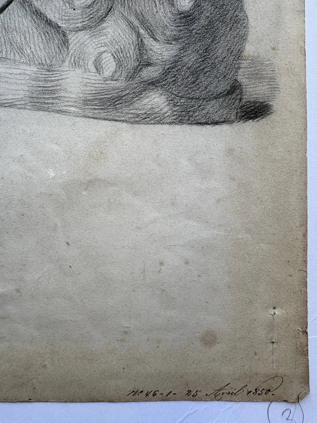 Antique Classical Male Figure Drawing