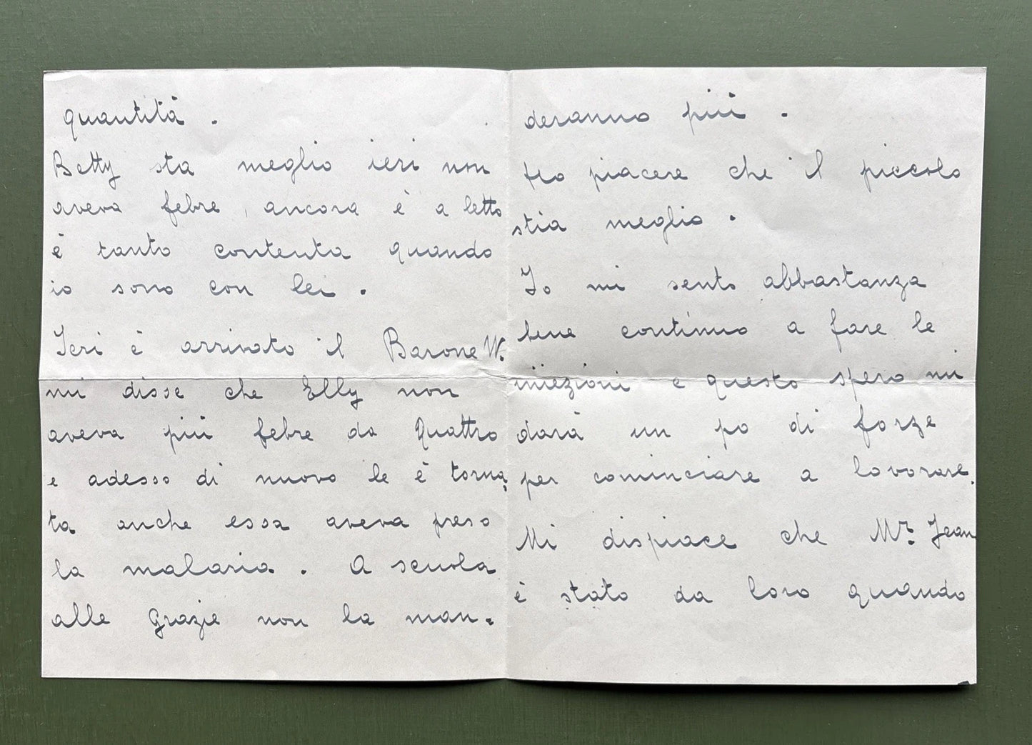 Russian Imperial Family Letter To Princess Andrew of Russia From Her Servant
