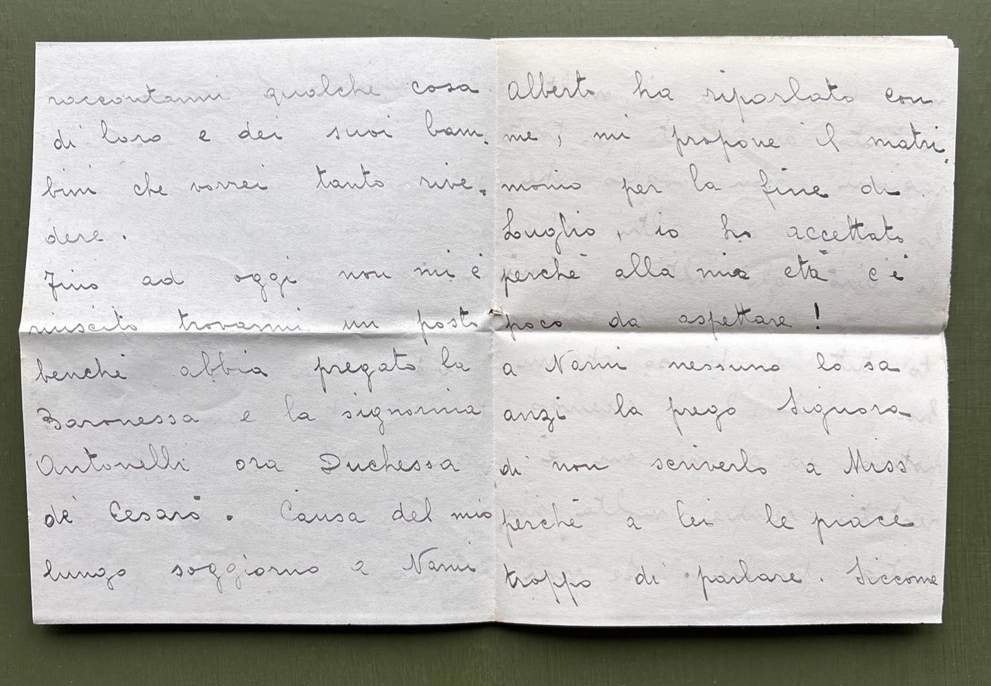 Russian Imperial Family Letter To Princess Andrew of Russia From Her Servant