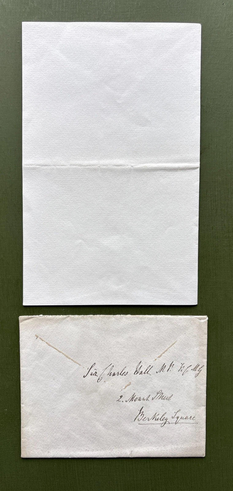 Prince George Duke of Cambridge Signed Letter With Envelope to Sir Charles Hall