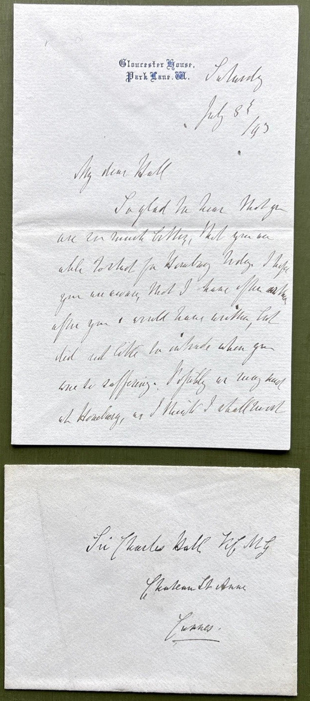 Prince George Duke of Cambridge Signed Letter With Envelope to Sir Charles Hall