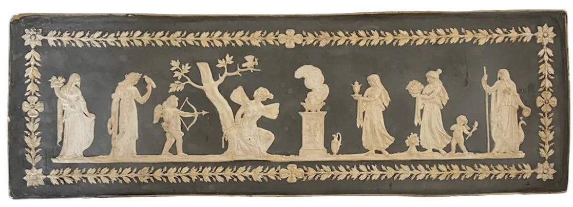 Antique Wedgwood Plaque from Fireplace Depicting Classical Scene c.1830
