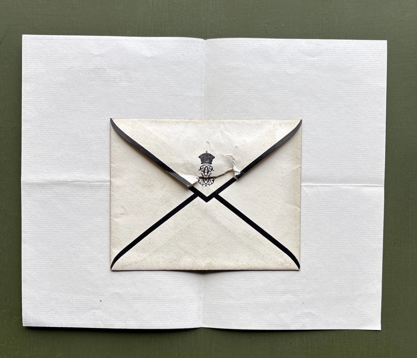 Prince George Duke of Cambridge Signed Letter With Envelope to Sir Charles Hall