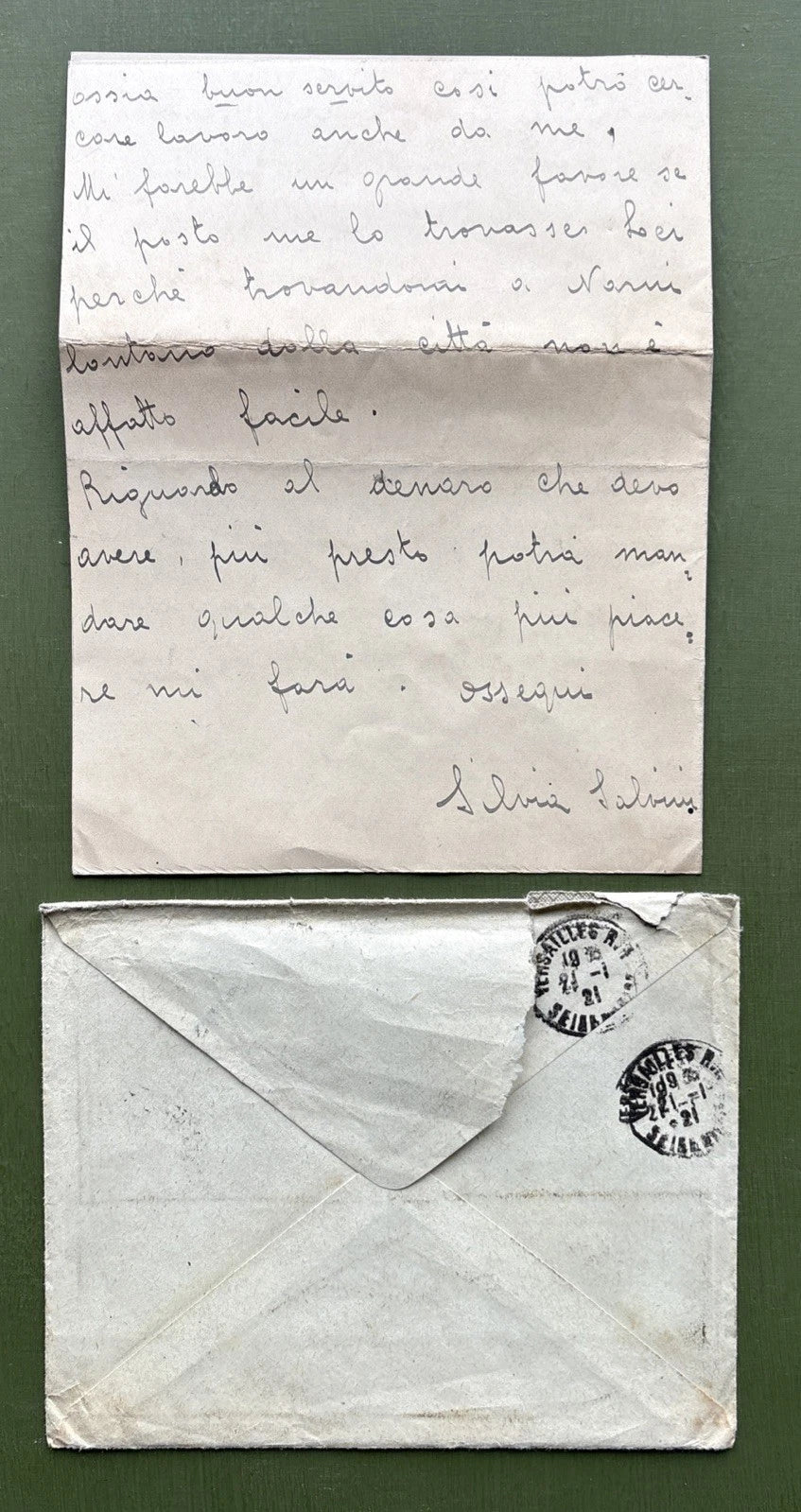 Russian Imperial Family Letter To Princess Andrew of Russia From Her Servant