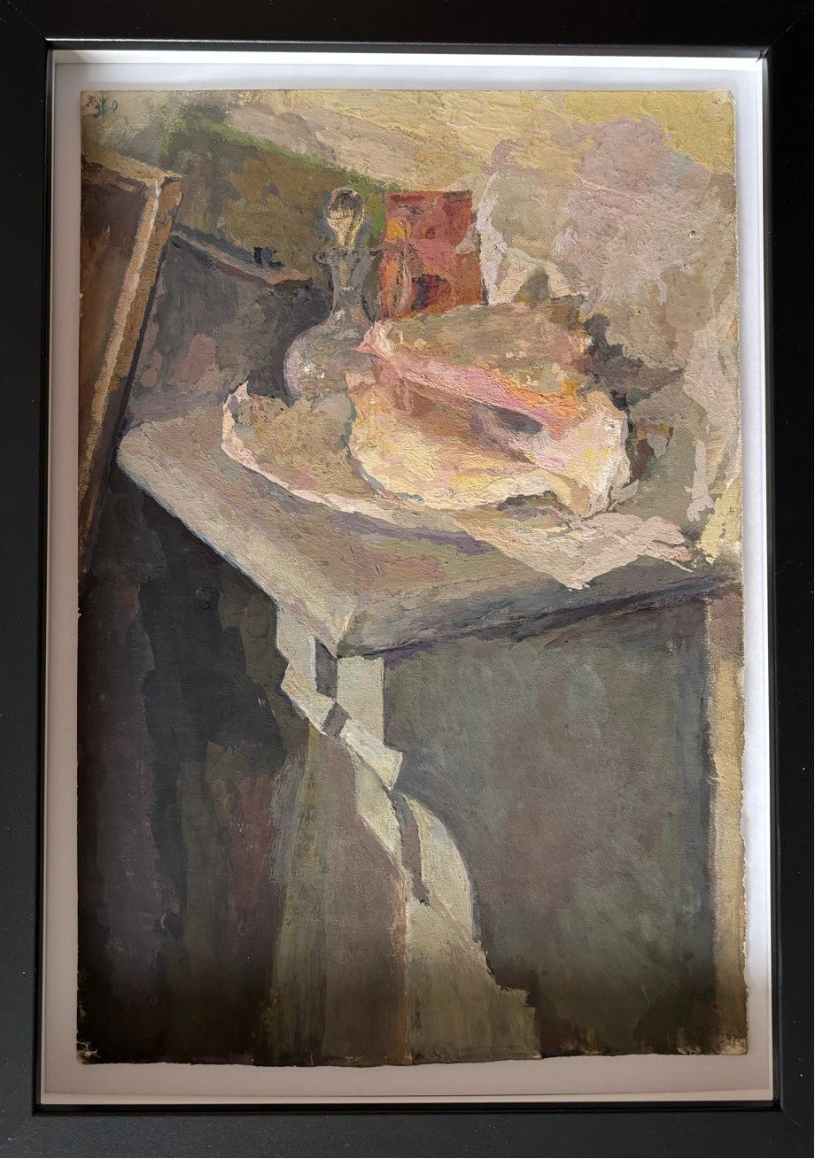 Antique  Still Life Oil Painting