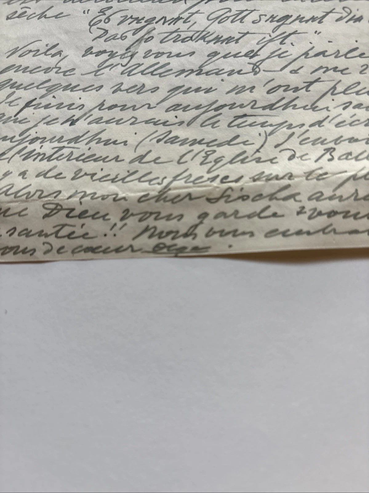 Antique Imperial Russian Signed Letter Grand Duchess Olga Alexandrovna of Russia 1939
