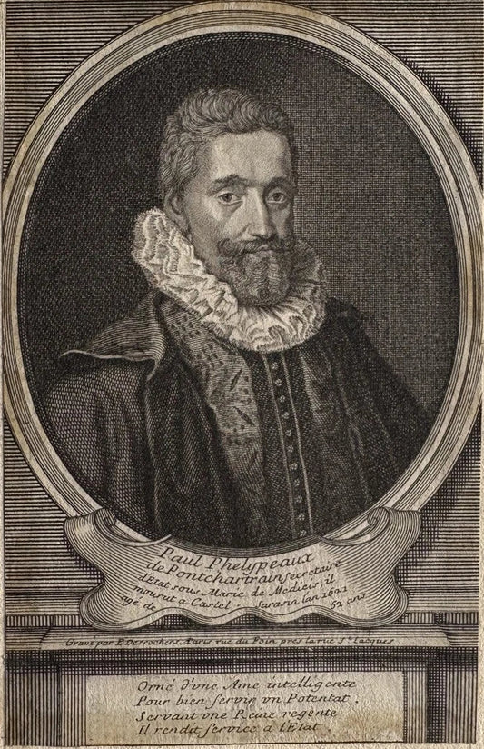 Antique Engraving – Paul Phélypeaux de Pontchartrain, French Secretary