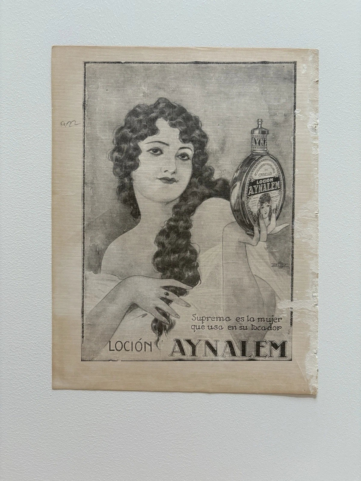Antique Art Deco Magazine Cover Blanco y Negro Woman Parasol by Bartolozzi