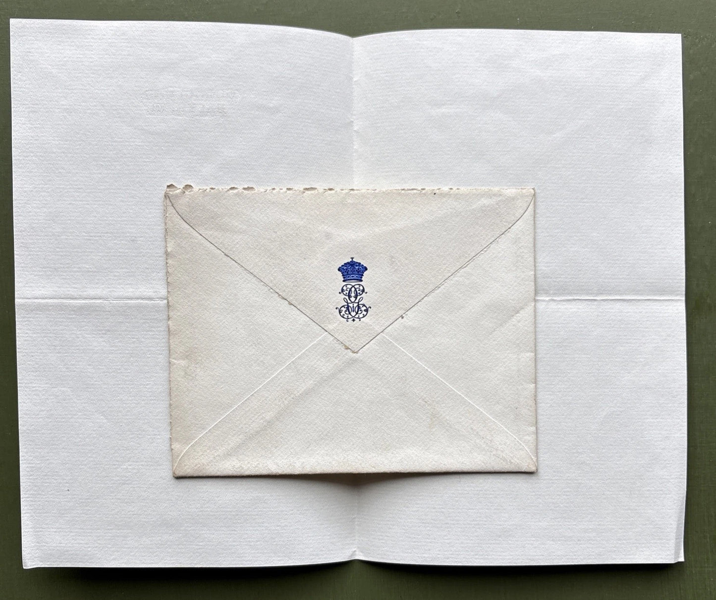Prince George Duke of Cambridge Signed Letter With Envelope to Sir Charles Hall