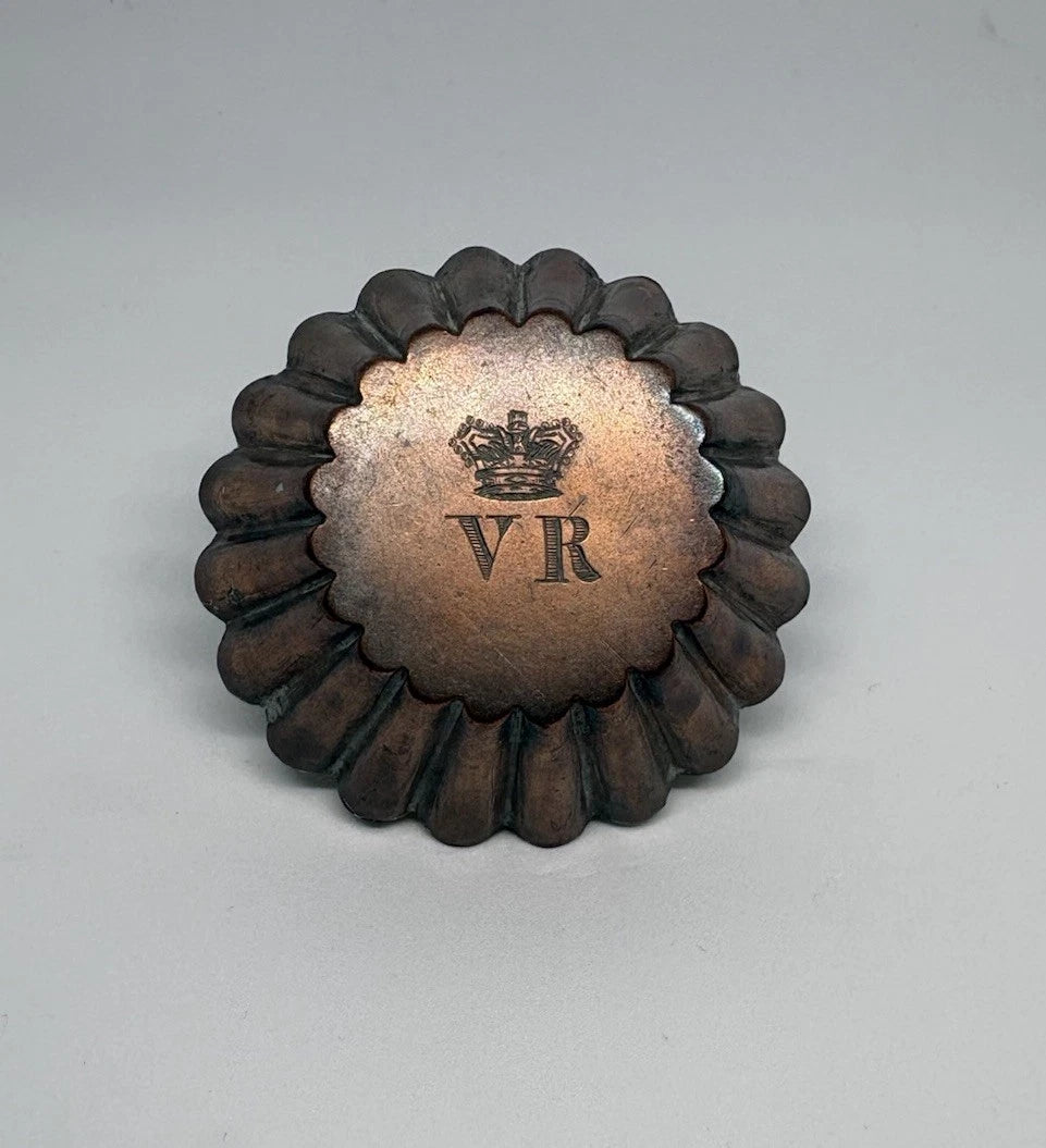 Antique Queen Victoria Buckingham Palace VR Copper Cake Tin Made for Queen