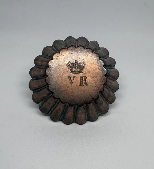 Antique Queen Victoria Buckingham Palace VR Copper Cake Tin Made for Queen