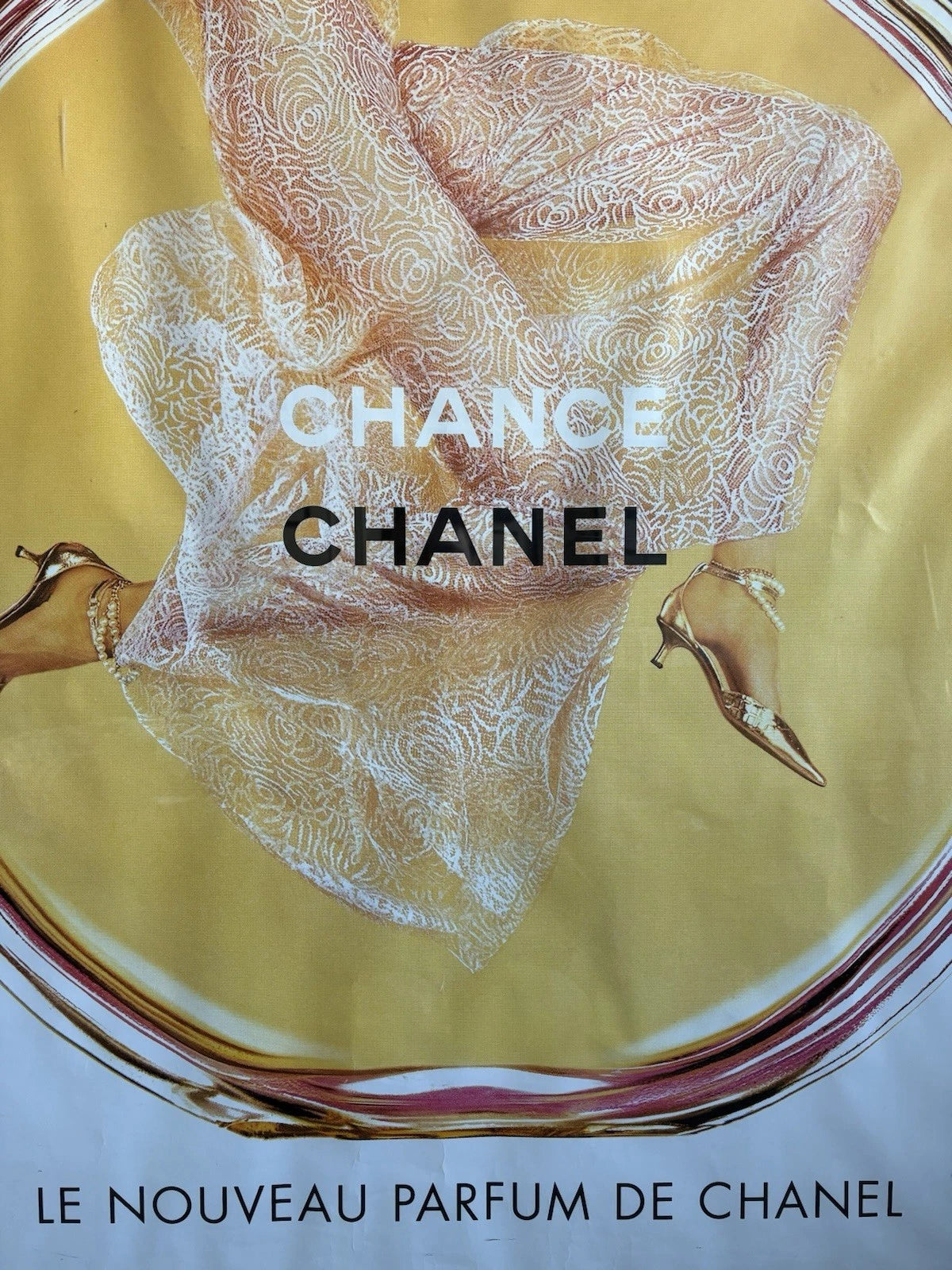 Vintage Chanel Fashion Framed Poster Chance Perfume by Jean-Paul Goude