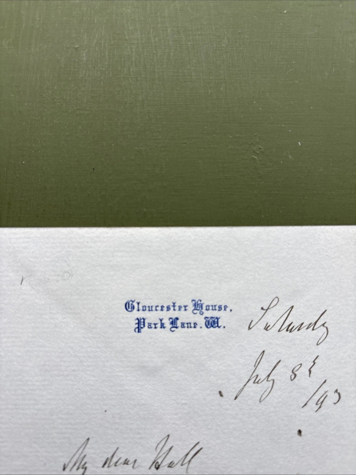 Prince George Duke of Cambridge Signed Letter With Envelope to Sir Charles Hall