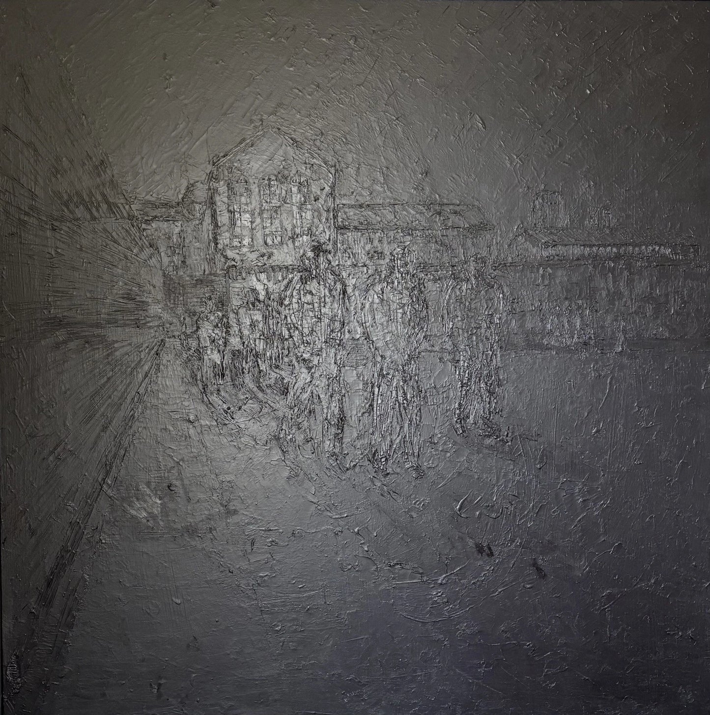 Brixton Prison Oil on Board