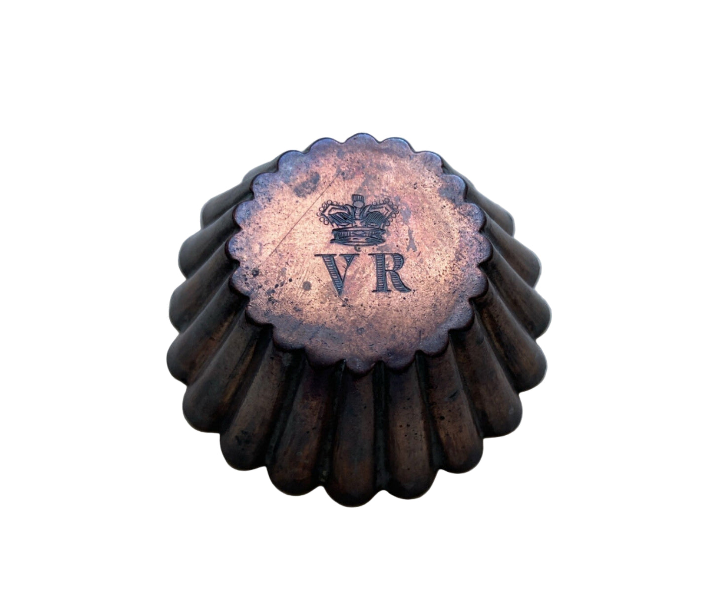 Antique Victorian Copper Cake Tin Made for Queen Victoria Buckingham Palace VR