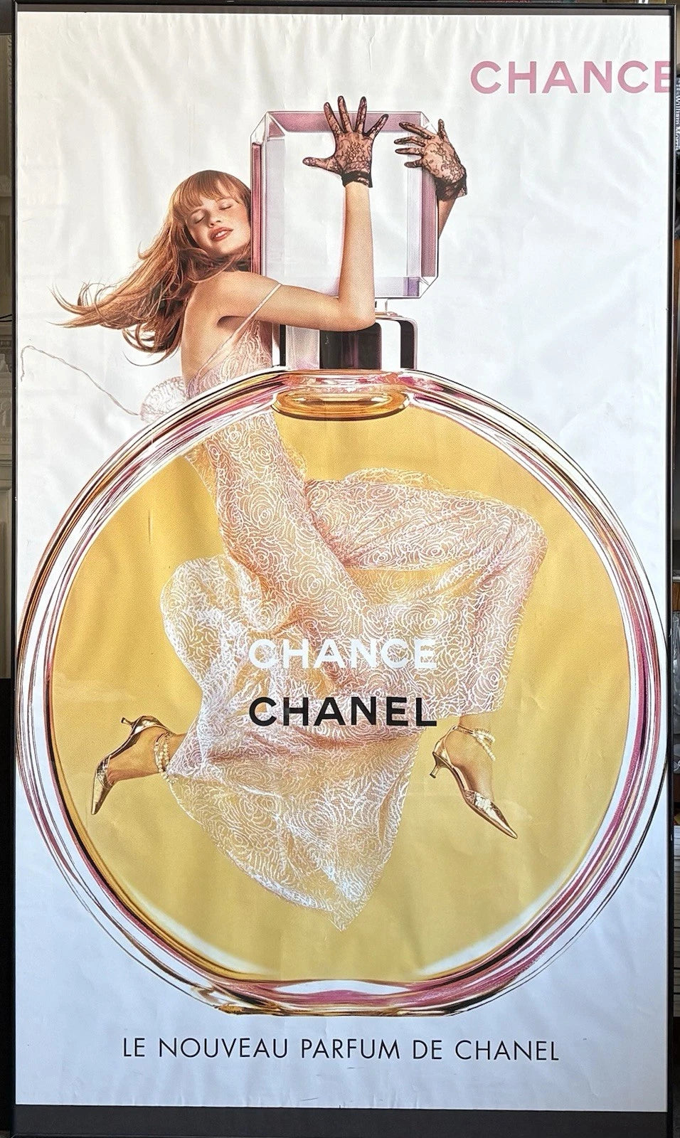 Vintage Chanel Fashion Framed Poster Chance Perfume by Jean-Paul Goude