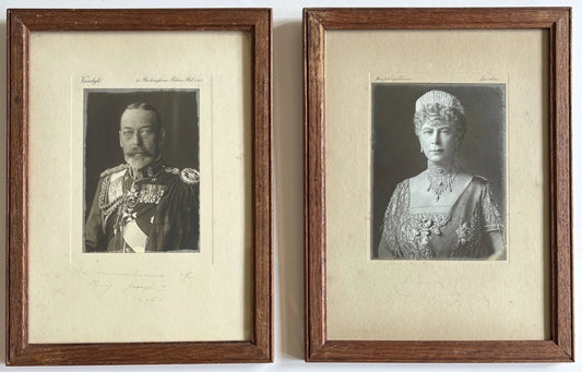 King George V Queen Mary signed Commemorative Photograph