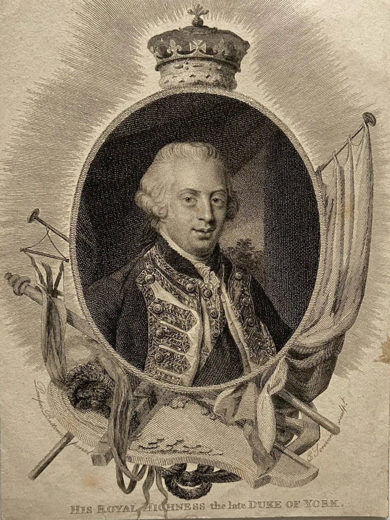 Royalty 19th-century engraving of Prince Frederick, Duke of York and Albany